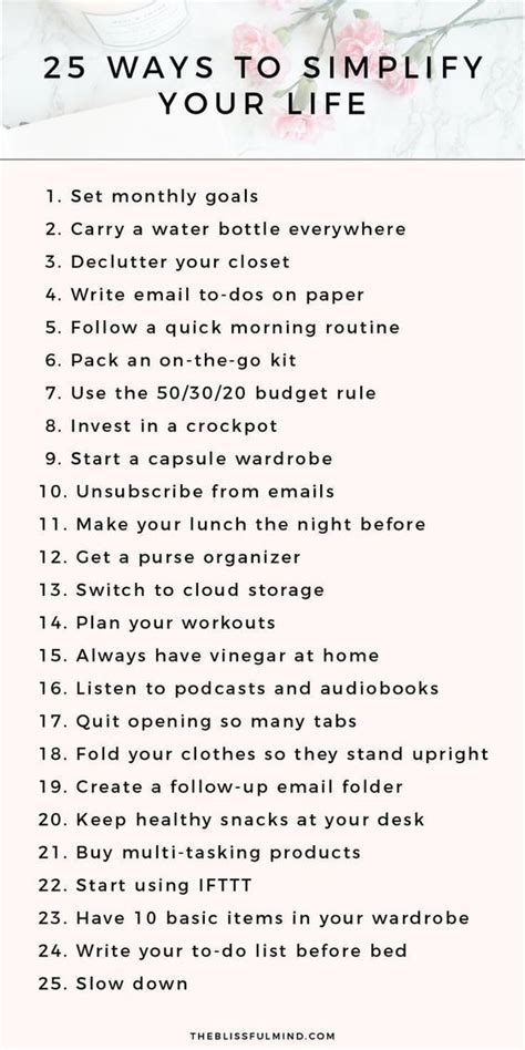 31 Amazing Ways To Simplify Life That You Can Do Today Artofit