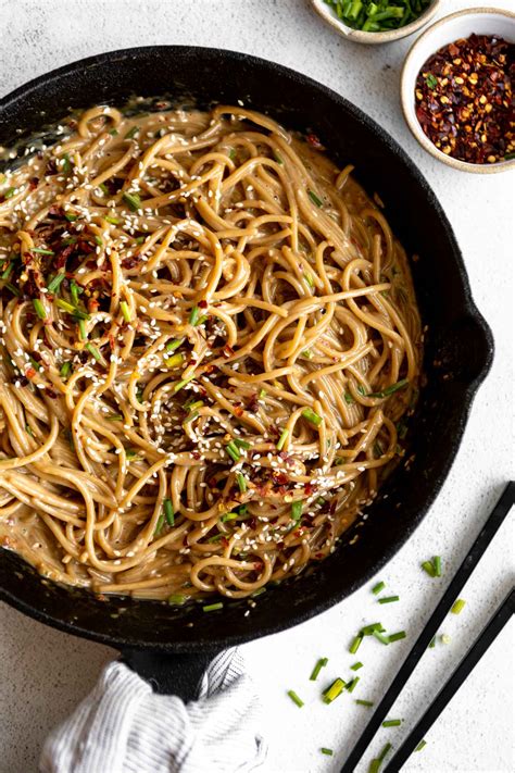 Sesame Tahini Noodles W Roasted Veggies Jar Of Lemons