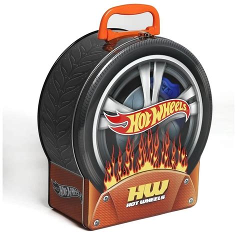 Maleta Met Lica Roda Hot Wheels Porta Carrinhos Fun F