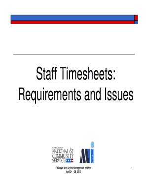 Fillable Online Nationalservice Staff Timesheets Nationalservice Fax