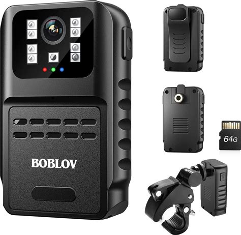 BOBLOV Mini Caméra de Corps Enregistreur Vidéo WiFi 1080P Vision