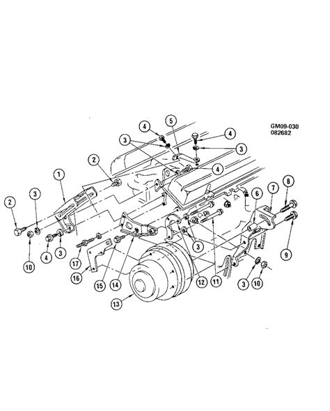 Pontiac Firebird 305 AIR CONDITIONING RADIAL COMPRESSOR MOUNTING