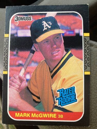 1987 Donruss Mark McGwire Rated Rookie Card Oakland Athletics 46 RC