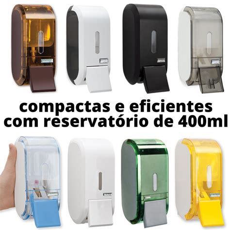 Dispenser Suporte De Sabonete Liquido Ou Lcool Em Gel Compacto Parede