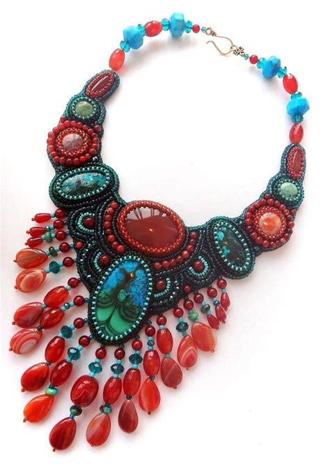 Beautiful Embroidered Jewelry By Irina Chikineva Beads Magic Bead