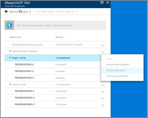 Recuperação De Desastre Para Um Aplicativo De Várias Camadas Do Sharepoint Usando O Azure Site