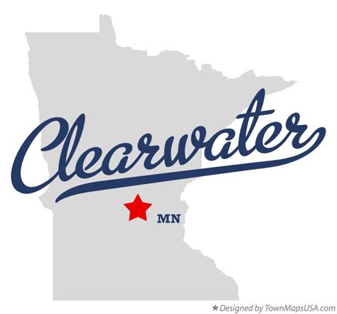 Map of Clearwater, MN, Minnesota