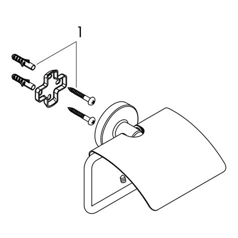 Hansgrohe 41723000 Papierrollenhalter Logis Universal 25 29