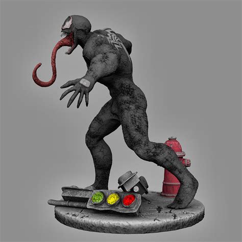 Ultimate Venom Statue D Model Ready To Print Stl