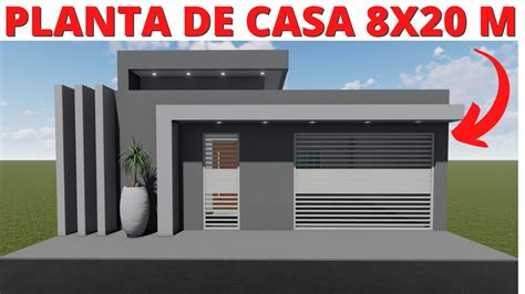 PLANTA DE CASA 03 QUARTOS E PISCINA 8X20 METROS YouTube