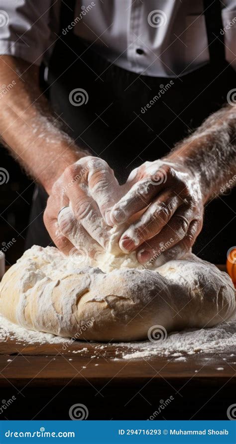 Chef S Hands Cracking An Egg Into A Mound Of Flour Beginning