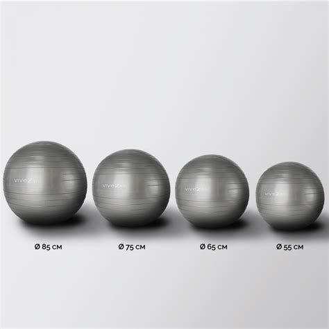 Ballon de Yoga Ø 55 cm Gris