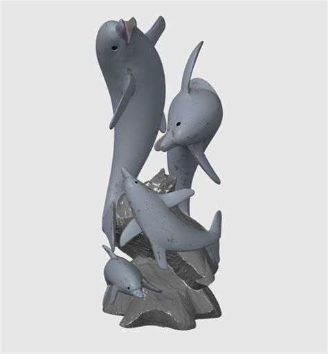 Fichier Stl Statue De Dauphinmod Le Pour Impression D T L Chargercults