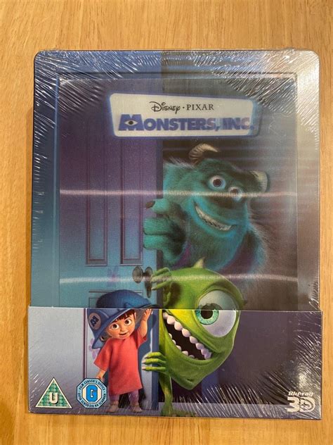 全新未開 冇中字 迪士尼 Disney Pixar Monsters Inc 3D 藍光碟鐵盒特別版 Lenticular