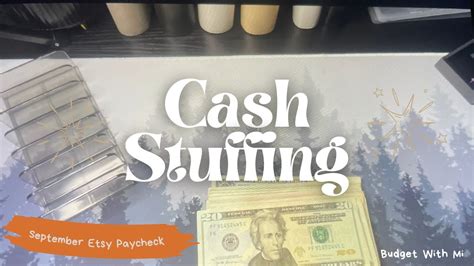 Cash Stuffing September Etsy Pay Sinking Funds Saving