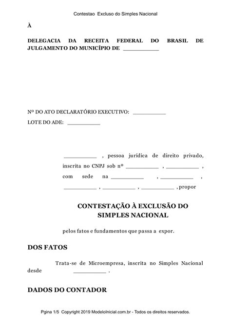 Exemplo De Requerimento Para Receita Federal Novo Exemplo