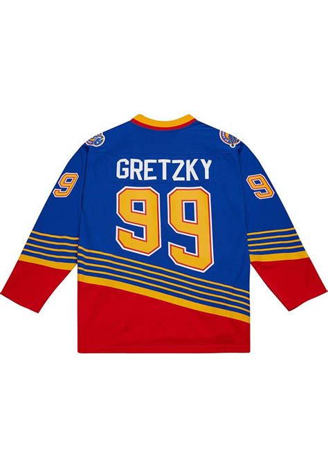 Mitchell And Ness Wayne Gretzky St Louis Blues Mens Blue Throwback