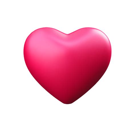 Pink Heart 3d Rendering Icon Illustration 29253466 Png