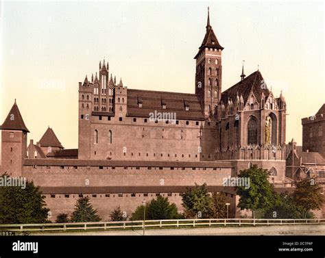 Marienburg East Side Prussia Germany Malbork Poland Stock Photo