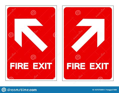 Fire Exit Symbol Sign, Vector Illustration, Isolate on White Background ...