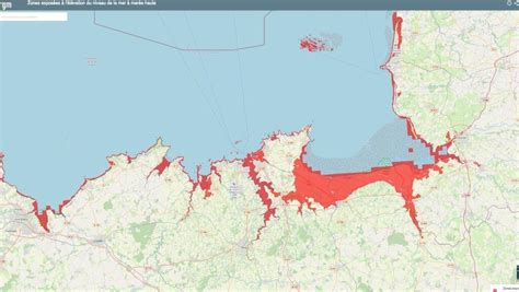 EN IMAGES Montée des eaux quel visage aura la Bretagne en 2100