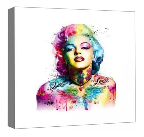 Cuadro Decorativo Canvas Marilyn Monroe Colores X Cm Meses Sin