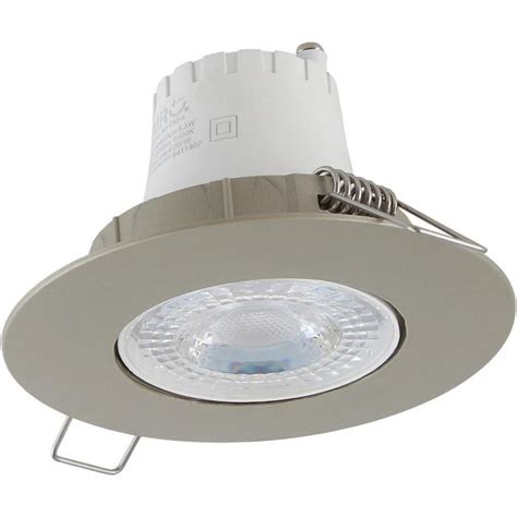 Spot Led Empotrable Circular W Luz Fr A Satinado Sodimac Per