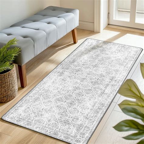 Kueth 2x10 Area Runner Rugs For Entryway Entrance Kitchen Bathroom