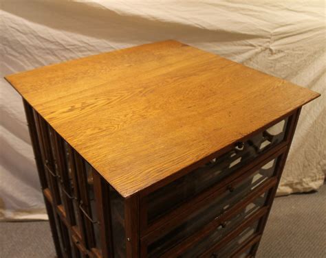 Bargain Johns Antiques Antique Oak Country Store Ribbon Cabinet