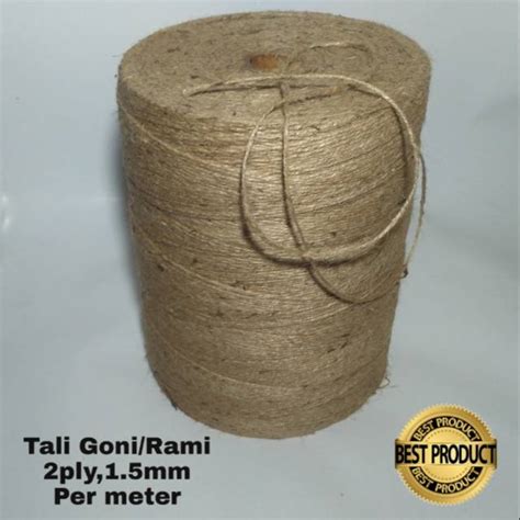 Jual Jual Tali Goni Ply Mm Jute Tali Rami Per Meter Shopee