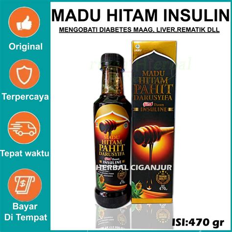 Jual Madu Hitam Pahit Insulin Plus Propolis Madu Pahit Diabetes