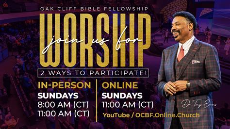 Sunday Morning Worship In Person Online Oak Cliff Bible Fellowship