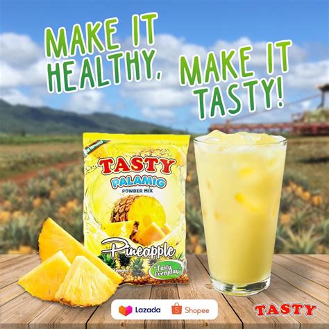 Tasty Palamig Powder Mix Pineapple G Shopee Philippines