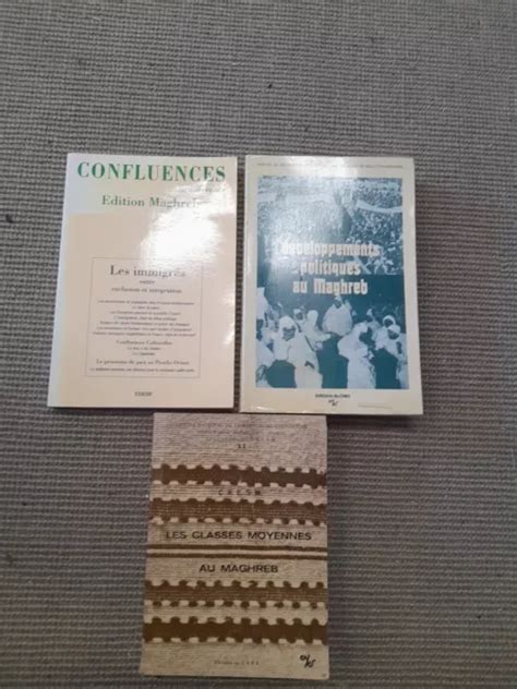 LOT DE 3 Livres Sur Le Maghreb EUR 5 00 PicClick FR