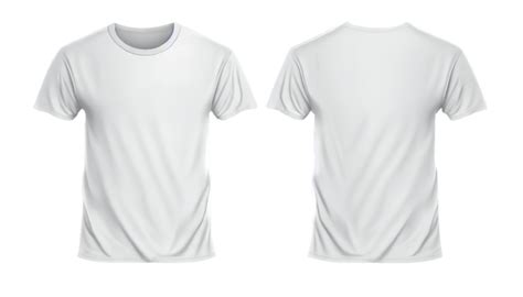 White T Shirt Front And Back Pngs For Free Download