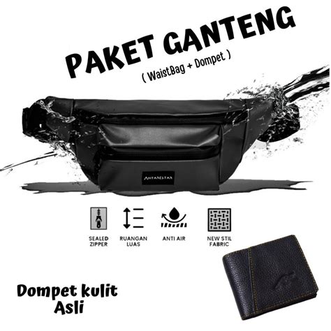 Jual Waistbag Ramos Tas Selempang Pria Kekinian Bahan Premium