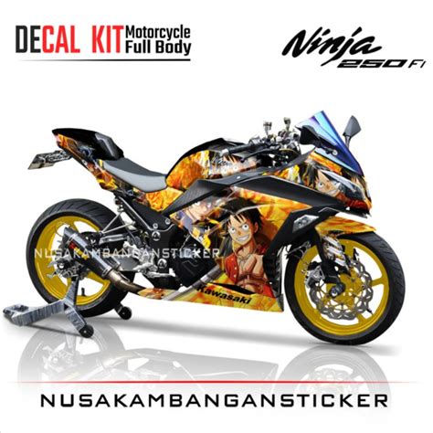 Jual Stiker Decal Motor Kawasaki Ninja 250 Fi Full Body One Pice New