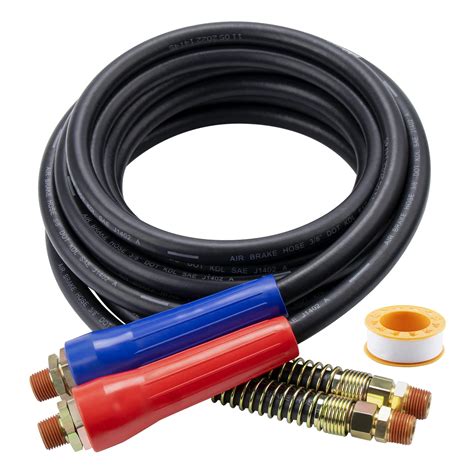 Snapklik 15 FT Air Line Hose Assembly Set Straight Heavy Duty Air