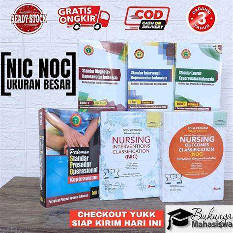 Jual Produk Paket Buku Keperawatan Wajib Nanda Nic Noc Spo Sdki Slki