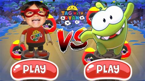 Tag With Ryan Vs Om Nom Run Real Ryan Kaji Vs All Characters Unlocked