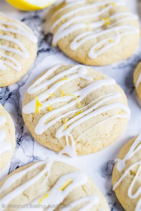 Soft And Chewy Lemon Cream Cheese Cookies Deliciously Soft Chewy