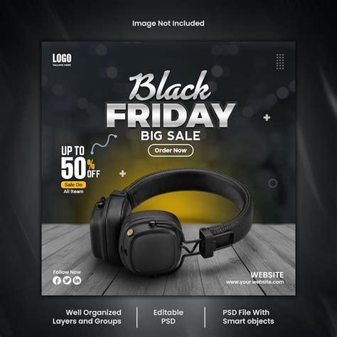 Premium Psd Black Friday Social Media Post Design Psd Template