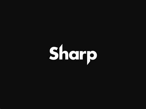 Sharp Logo | Sharp logo, Online logo design, Logo design inspiration ...