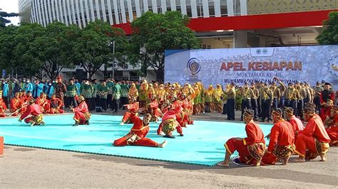 45 Pesilat Tapak Suci Unjuk Kebolehan Dalam Apel Kesiapsiagaan Muktamar