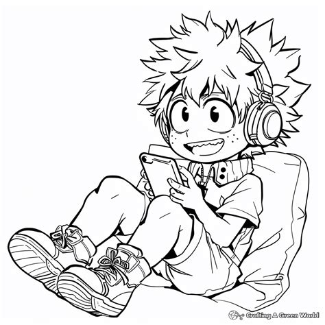 Deku Coloring Pages - Free & Printable!