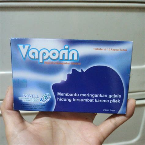 Jual Vaporin Kapsul Dekongestan Inhalasi Box Kapsul Hidung Tersumbat