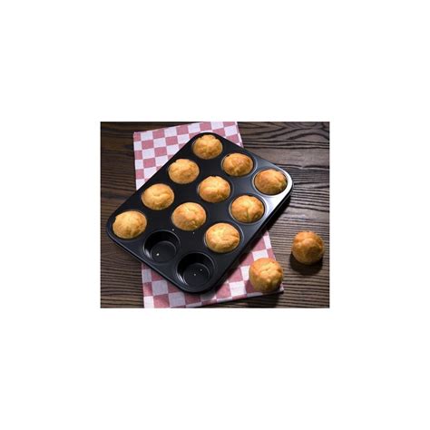 Plaque Moule Muffins Antiadh Sive En Acier Carbone Vogue