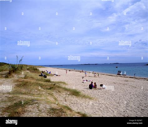 Shell Beach Herm Channel Islands Stock Photo Alamy