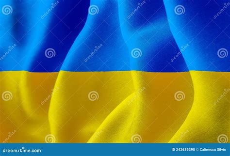 Ukraine National Flag Design Stock Illustration - Illustration of ...