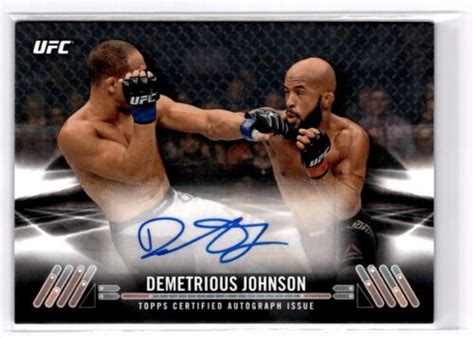 2017 Topps UFC Knockout Auto Demetrious Johnson 99 KA DJ Flyweight EBay